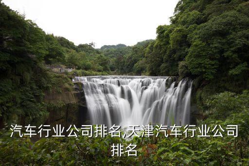 烟台汽车行业公司排名,天津汽车行业公司排名
