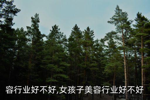 做美容行业好不好,女孩子美容行业好不好?