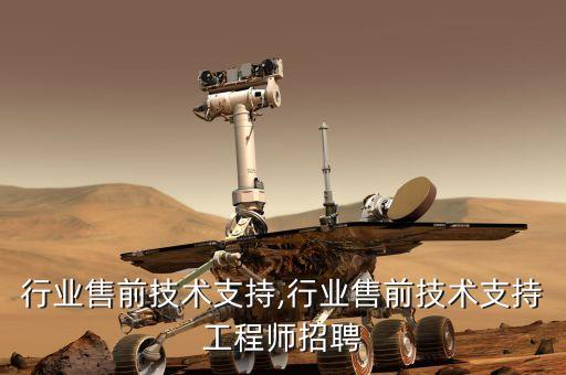 视觉行业售前技术支持,行业售前技术支持工程师招聘