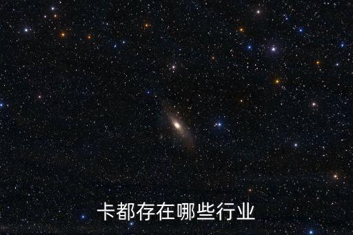 预付卡都存在哪些行业