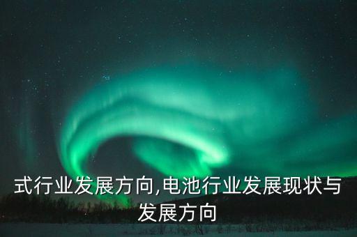 嵌入式行业发展方向,电池行业发展现状与发展方向