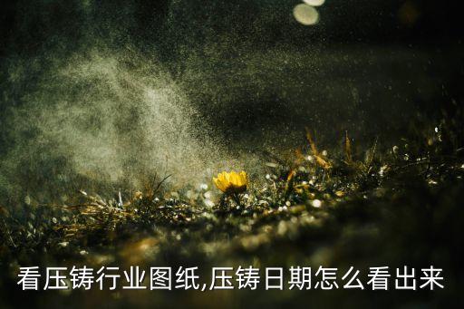 怎么看压铸行业图纸,压铸日期怎么看出来