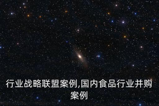 食品行业战略联盟案例,国内食品行业并购案例