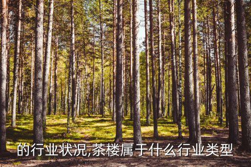 茶楼的行业状况,茶楼属于什么行业类型