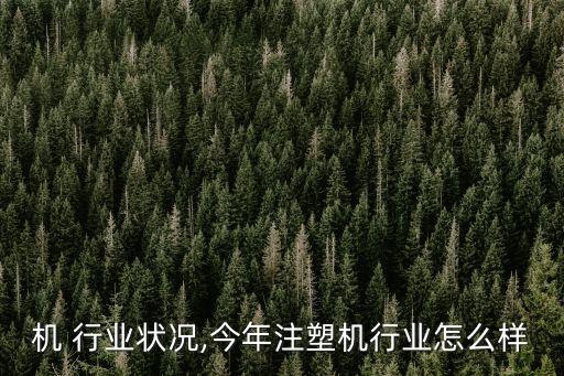 注塑机 行业状况,今年注塑机行业怎么样