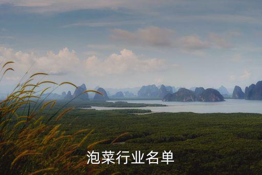 眉山泡菜行业名单