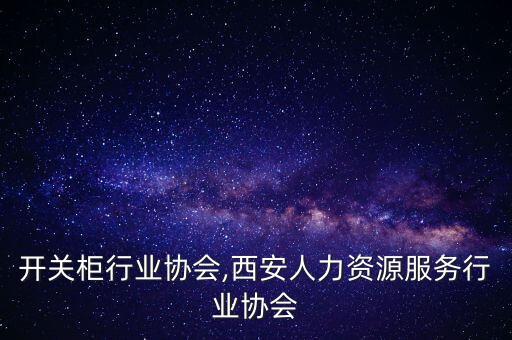 西安开关柜行业协会,西安人力资源服务行业协会