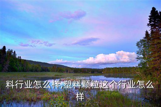 做塑料行业怎么样,塑料颗粒这个行业怎么样