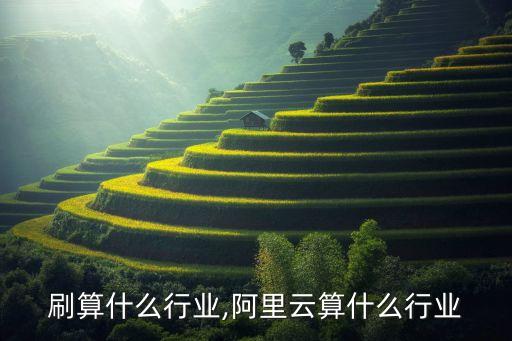 云印刷算什么行业,阿里云算什么行业