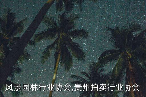 贵州风景园林行业协会,贵州拍卖行业协会