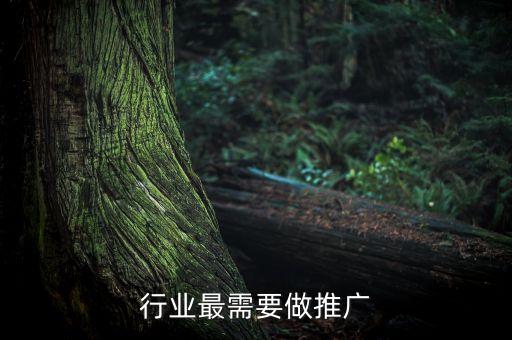 什么行业最需要做推广