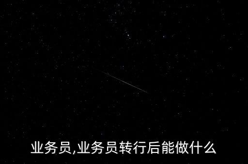 转行业务员,业务员转行后能做什么?_?