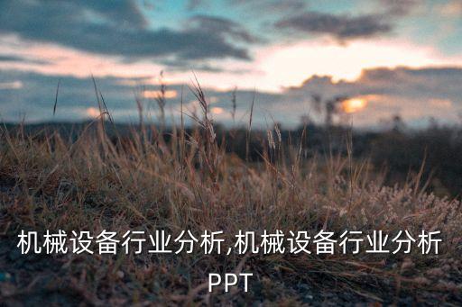 中国机械设备行业分析,机械设备行业分析PPT