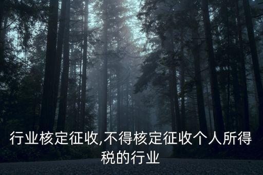 图书行业核定征收,不得核定征收个人所得税的行业