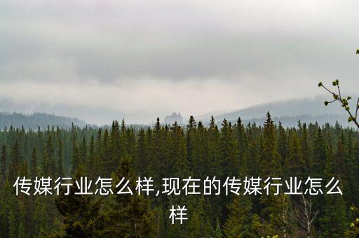 深圳传媒行业怎么样,现在的传媒行业怎么样
