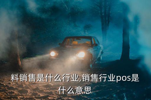 鞋原料销售是什么行业,销售行业pos是什么意思