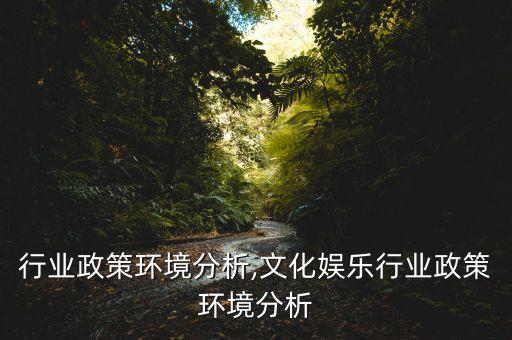 厨电行业政策环境分析,文化娱乐行业政策环境分析