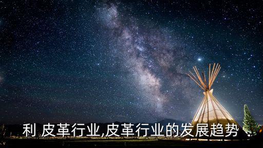意大利 皮革行业,皮革行业的发展趋势