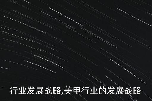锅炉行业发展战略,美甲行业的发展战略