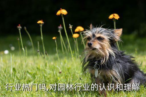 园林行业热门吗,对园林行业的认识和理解