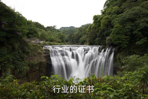 电气行业的证书