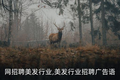 赶集网招聘美发行业,美发行业招聘广告语