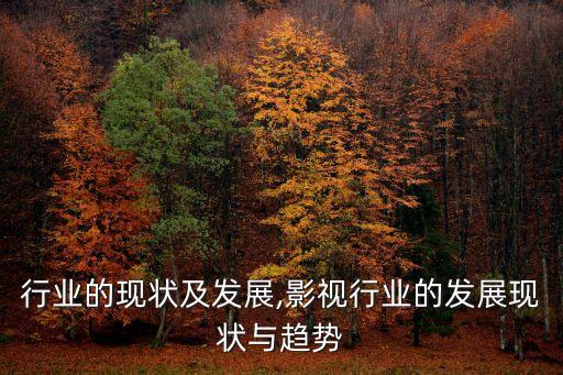 代账行业的现状及发展,影视行业的发展现状与趋势