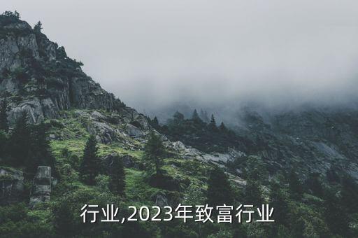 致富行业,2023年致富行业