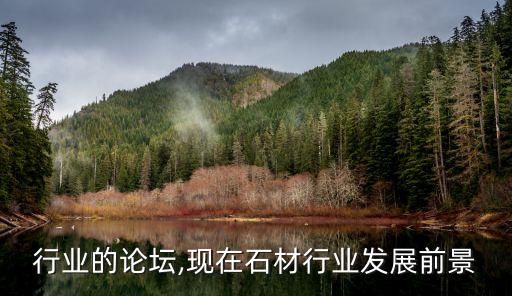 石材行业的论坛,现在石材行业发展前景