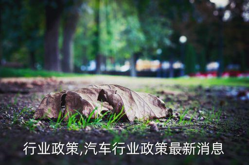 包装行业政策,汽车行业政策最新消息