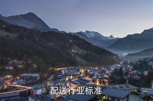同城配送行业标准