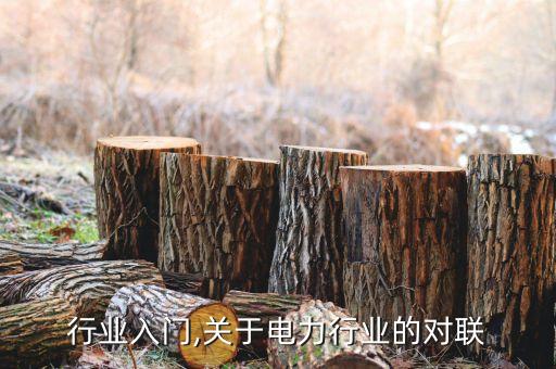 行业入门,关于电力行业的对联