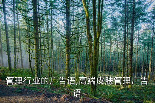 皮肤管理行业的广告语,高端皮肤管理广告语