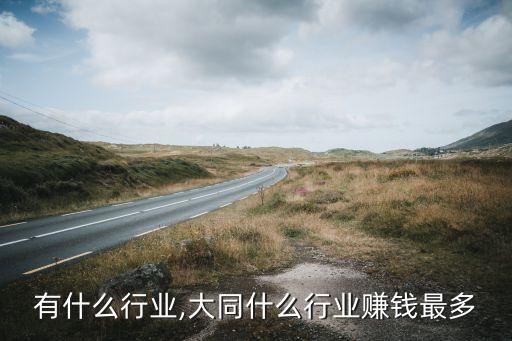 有什么行业,大同什么行业赚钱最多