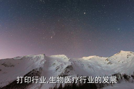 打印行业,生物医疗行业的发展