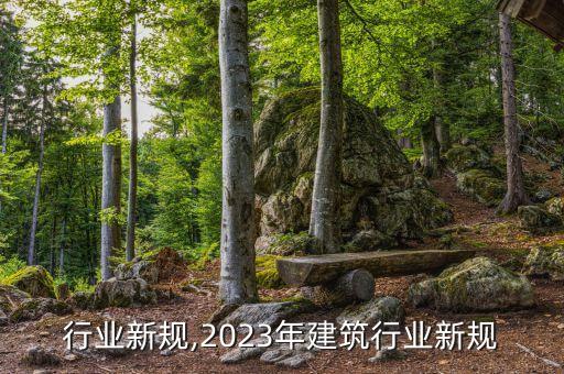 建筑行业新规,2023年建筑行业新规