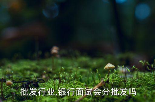  批发行业,银行面试会分批发吗