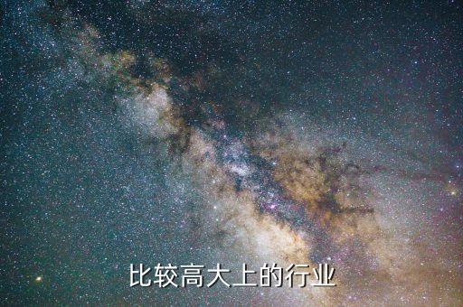 男士比较高大上的行业