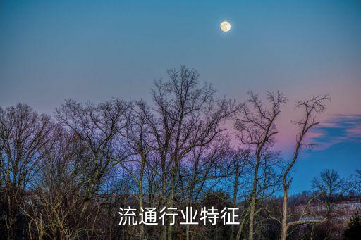 商业流通行业特征