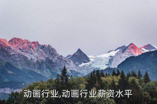 动画行业,动画行业薪资水平