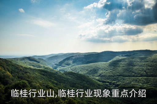临桂行业山,临桂行业现象重点介绍
