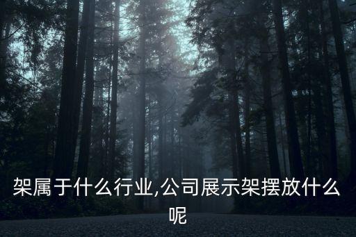 展示架属于什么行业,公司展示架摆放什么呢