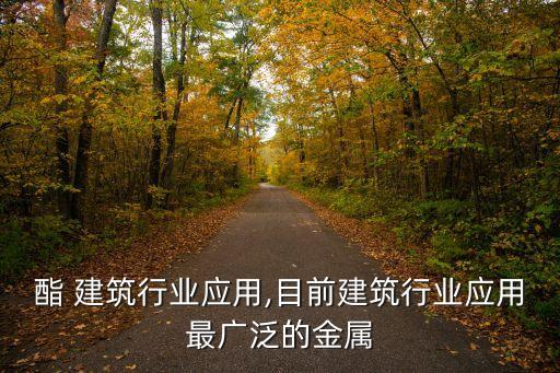 酯 建筑行业应用,目前建筑行业应用最广泛的金属
