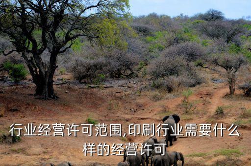 娱乐行业经营许可范围,印刷行业需要什么样的经营许可
