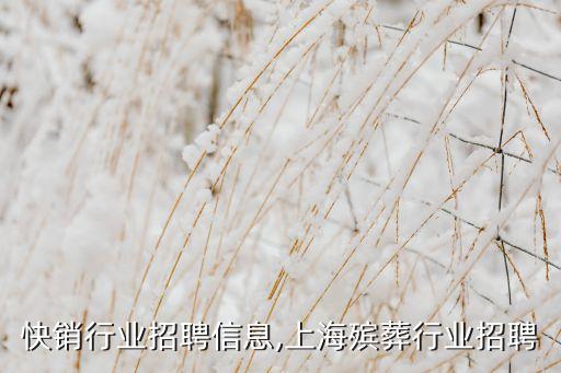 上海快销行业招聘信息,上海殡葬行业招聘