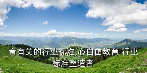和教育有关的行业标准,心自由教育 行业标准塑造者