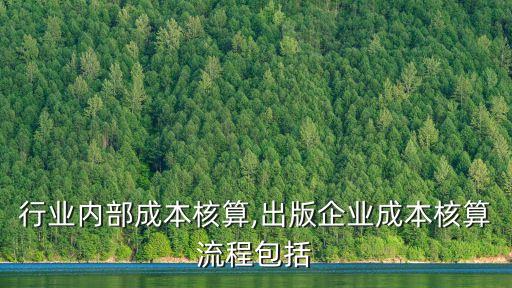 出版行业内部成本核算,出版企业成本核算流程包括