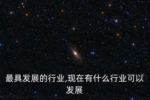 最具发展的行业,现在有什么行业可以发展