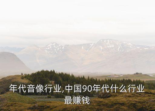 年代音像行业,中国90年代什么行业最赚钱