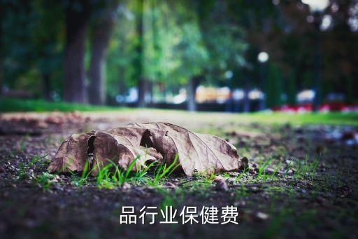 品行业保健费